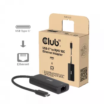 Club3D CAC-2531 USB-C auf RJ45 10 Gbps Ethernet-Adapter