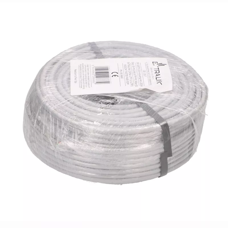 EXTRALINK CAT6A UTP (U/UTP) Indoor Twisted Pair Kabel 50m Grau