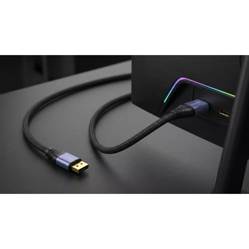 SAVIO CL-210 DisplayPort 2.1 Kabel 2m Schwarz