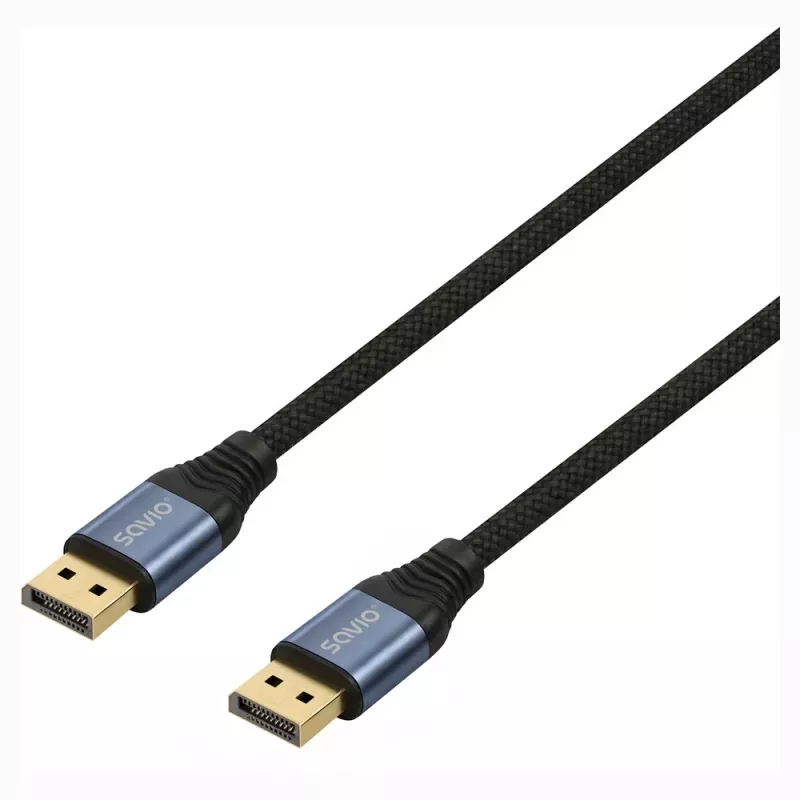 SAVIO CL-210 DisplayPort 2.1 Kabel 2m Schwarz