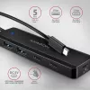 AXAGON HUE-C2C USB-C 5 Gbps Reise-Hub, 2x USB-A + 2x USB-C, USB-C Power IN, 19 cm Kabel