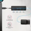 AXAGON HUE-C2C USB-C 5 Gbps Reise-Hub, 2x USB-A + 2x USB-C, USB-C Power IN, 19 cm Kabel