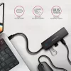 AXAGON HUE-C2C USB-C 5 Gbps Reise-Hub, 2x USB-A + 2x USB-C, USB-C Power IN, 19 cm Kabel