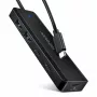 AXAGON HUE-C2C USB-C 5 Gbps Reise-Hub, 2x USB-A + 2x USB-C, USB-C Power IN, 19 cm Kabel