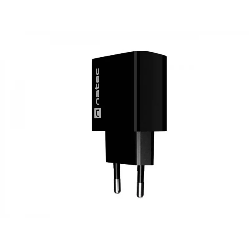 NATEC Ribera Wall Charger 1x USB-A + 1x USB-C 20W Black