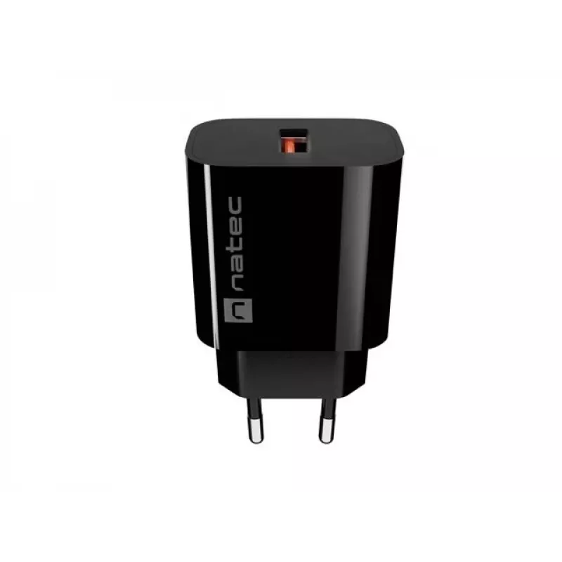 Natec Ribera USB-A Wandladegerät 18W Schwarz