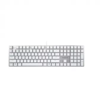 CHERRY KC 200 MX Kabelgebundene Mechanische Tastatur, Vollgröße, CHERRY MX Brown, US-Layout, Weiß