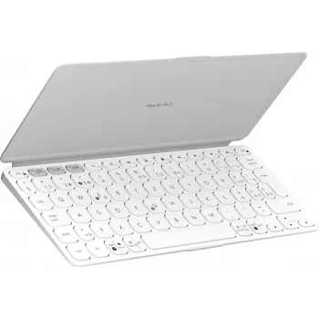 Logitech Keys-To-Go 2 tragbare Bluetooth-Tastatur, Hellgrau, CH-Layout (920-012971)