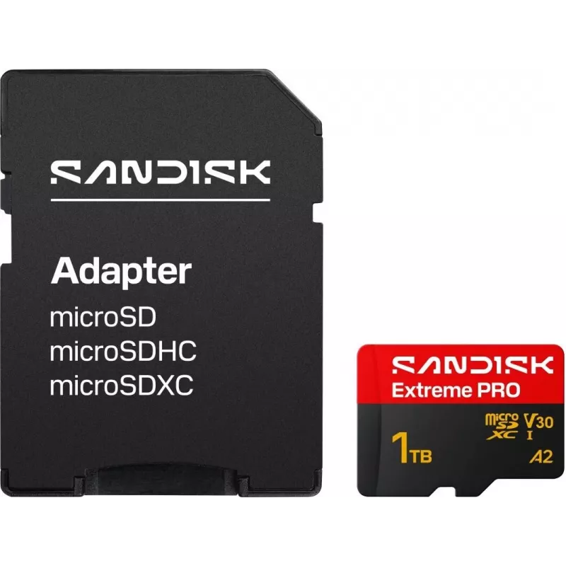 SanDisk Extreme PRO microSDXC 1TB UHS-I V30 A2 Speicherkarte + SD-Adapter
