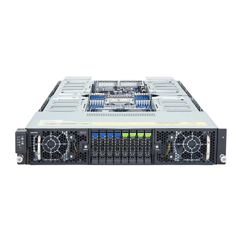 Gigabyte G294-Z21-AAP2 2U Rack Server, Single Socket SP5, AMD EPYC 9004, 12x DDR5, 8x PCIe Gen5, 2x 2200W Redundant PSU