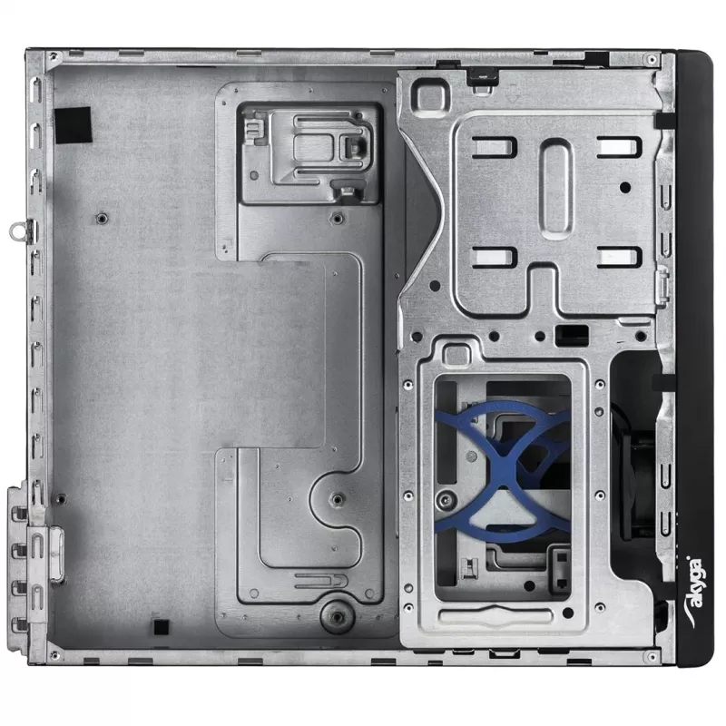 Akyga AK-502-02BK SFF-PC-Gehäuse, Micro-ATX / Mini-ITX, 2x USB 3.0, ohne Netzteil, schwarz