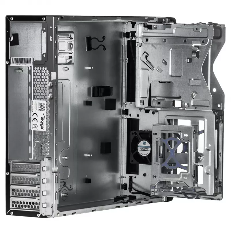 Akyga AK-502-02BK SFF-PC-Gehäuse, Micro-ATX / Mini-ITX, 2x USB 3.0, ohne Netzteil, schwarz