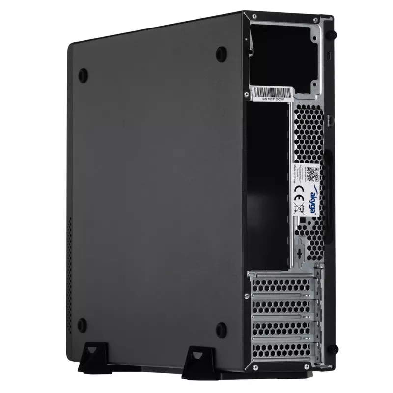 Akyga AK-502-02BK SFF-PC-Gehäuse, Micro-ATX / Mini-ITX, 2x USB 3.0, ohne Netzteil, schwarz