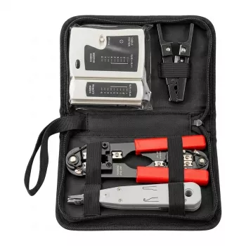 EFB-Elektronik Netzwerk-Werkzeugsatz mit Tasche, 4-teilig