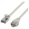 EFB Elektronik RJ45 Patchkabel Cat.6A U/FTP TPE 4mm Ultraflex Grau 2m
