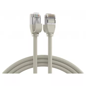 EFB Elektronik RJ45 Patchkabel Cat.6A U/FTP TPE 4mm Ultraflex Grau 2m