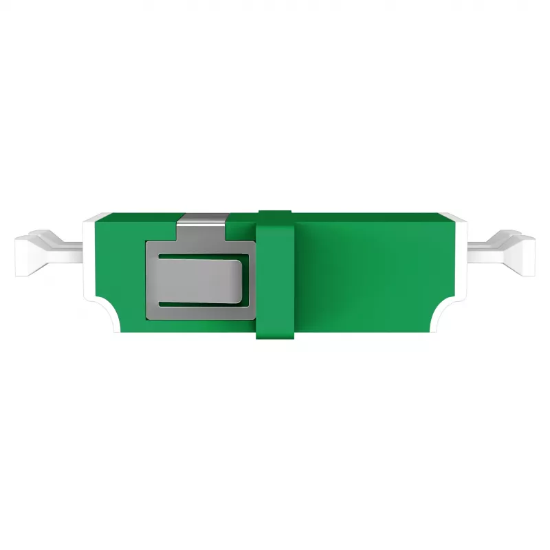 EFB Elektronik 53343.32 LWL-Kupplung LC/APC Duplex, OS2 Singlemode, grün, mit Shutter