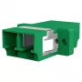 EFB Elektronik 53343.32 LWL-Kupplung LC/APC Duplex, OS2 Singlemode, grün, mit Shutter