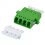 EFB Elektronik 53353.32 LWL-Kupplung LC/APC Quad, OS2 Singlemode, grün, mit Shutter