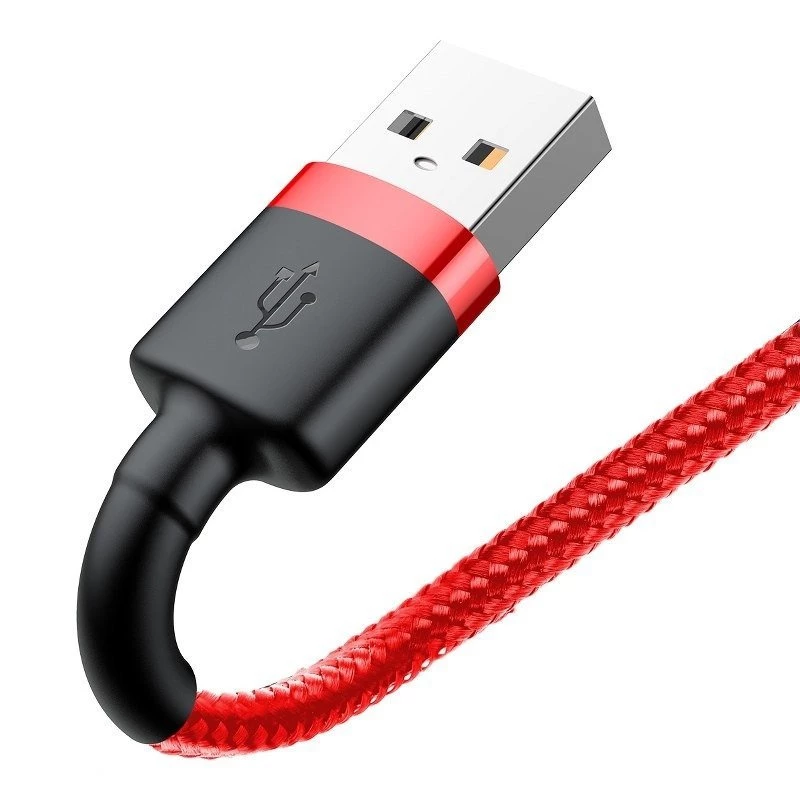 Baseus CALKLF-C09 USB-A auf Lightning Kabel 2 m Rot
