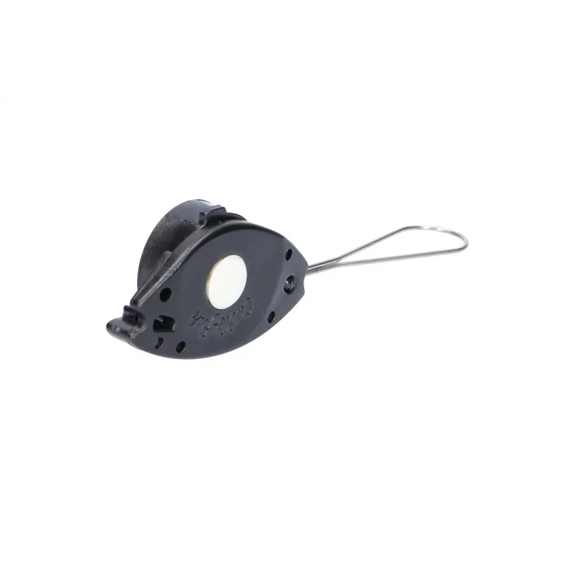 Extralink EX.0172 FTTH Fish Verankerungsklemme für Glasfaserkabel, schwarz
