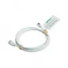 ROLINE GREEN U/FTP Patchkabel Cat.6A (Class EA), LSOH, Slim, Weiß, 1,5 m