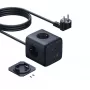 Baseus EnerFill FA11 67W Steckdosenwürfel, 3x EU-Steckdosen, 1x USB-C, 1x USB-A, 1,5 m, Schwarz