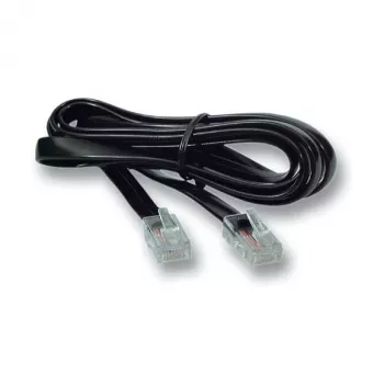 EFB Elektronik Modular Cable Black, 2 x RJ10 (4/4) Plug, 1:1, 0,3 m