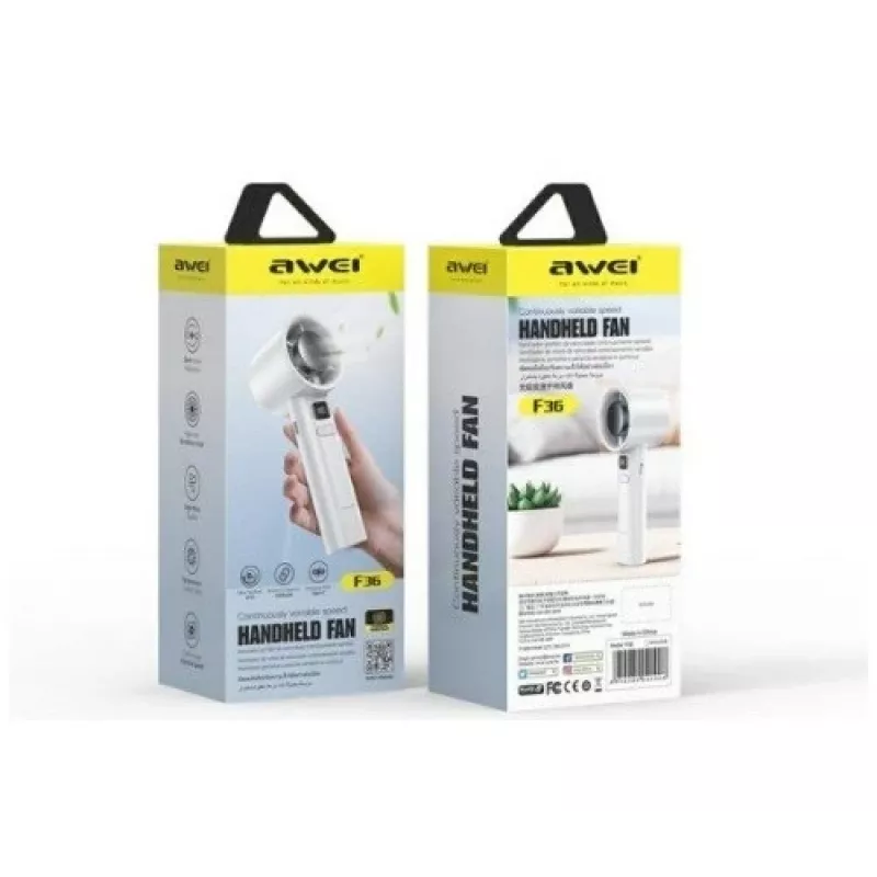 AWEI F36 Mini Fan 2200mAh Weiß