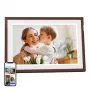 ARZOPA D10 10,1 inch Digitaler Bilderrahmen (Dunkelbraun) - 1280x800 IPS Touchscreen, 32GB, Wi-Fi
