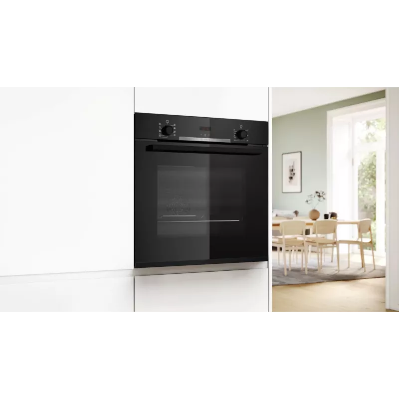BOSCH HBA334EB4 Einbau-Backofen 71L Schwarz