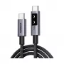 UGREEN Uno L509 100W USB-C auf USB-C PD Schnellladekabel LED 2m Schwarz