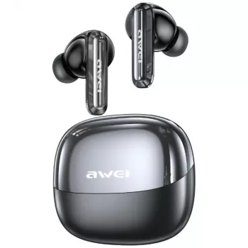 AWEI T229 ANC AI Wireless-Earbuds mit Dockingstation, Gunmetal