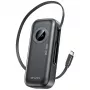 AWEI PowerBank PA-9 10000mAh 22,5W mit einziehbarem Kabel Schwarz