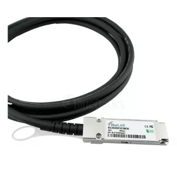 BlueOptics Networks 10313 kompatibles BlueLAN DAC QSFP+ 40GBASE-CR4 passives Direct Attach Kabel, 3m (10313-BL)