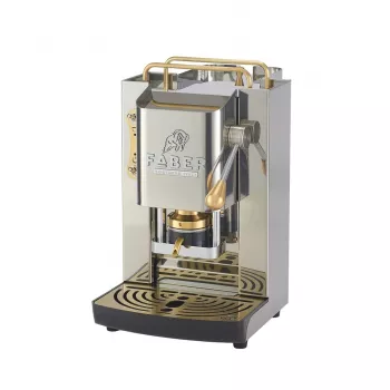 Faber Pro Inox Deluxe Glossy Brass Espressomaschine
