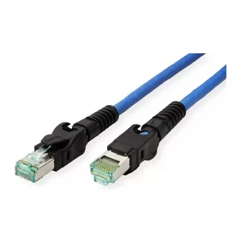EasyLan VarioBoot Cat.6A S/FTP Patchkabel Blau 1,0 m
