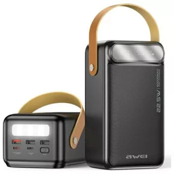 AWEI PowerBank P101K 60000mAh 22,5W Schwarz