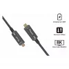 Equip USB-C 3.2 auf USB-C Active Optical Kabel 8K PD60W 5m Schwarz