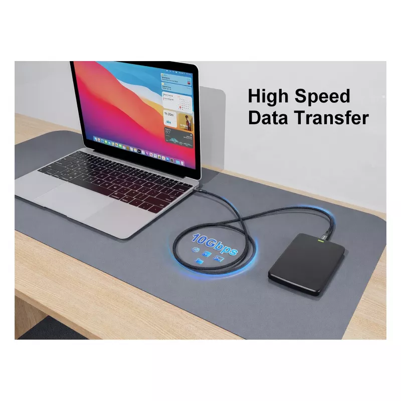 Equip USB-C 3.2 auf USB-C Active Optical Kabel 8K PD60W 5m Schwarz