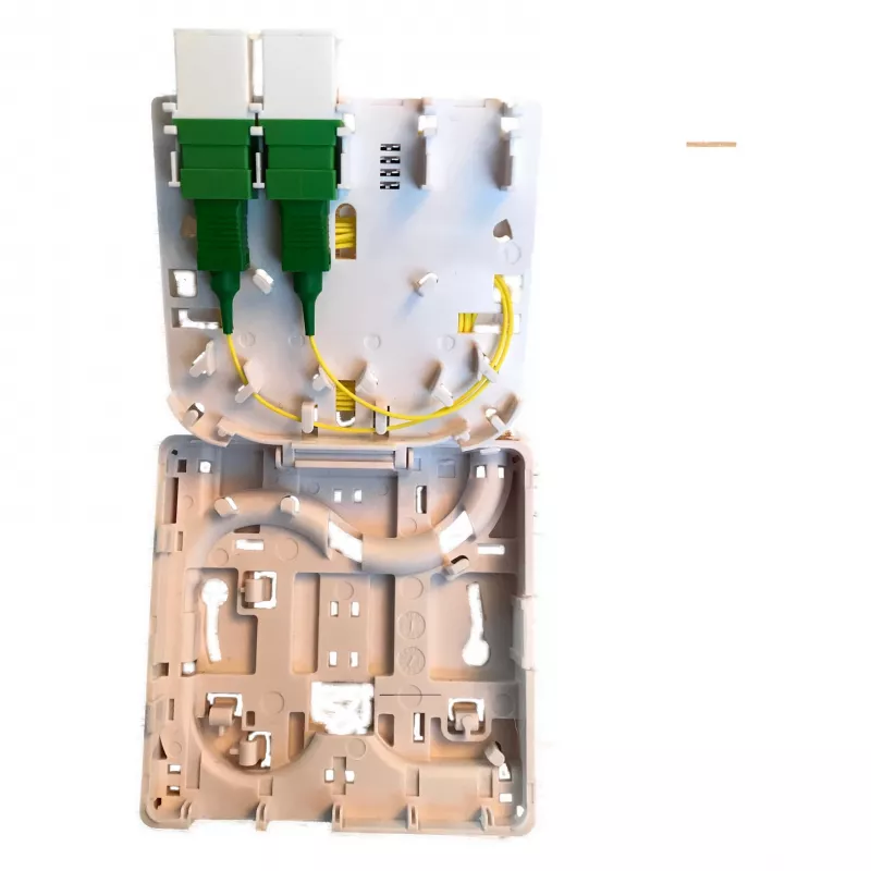 EFB Elektronik FTTH-Box für 4 SC-S- oder LC-D-Kupplungen 80x80 mit Kabelführung, Schrumpfversion