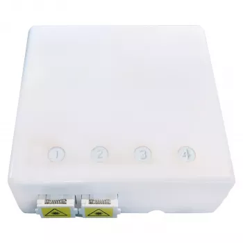 EFB Elektronik FTTH-Box für 4 SC-S- oder LC-D-Kupplungen 80x80 mit Kabelführung, Schrumpfversion