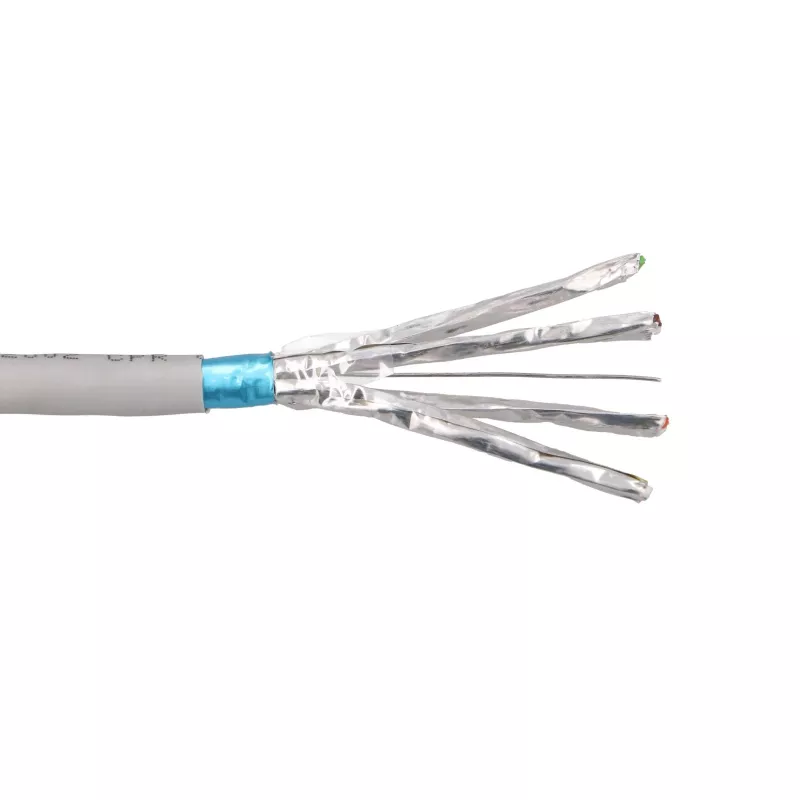 EXTRALINK CAT6A F/FTP Indoor Twisted Pair Kabel 50m Grau