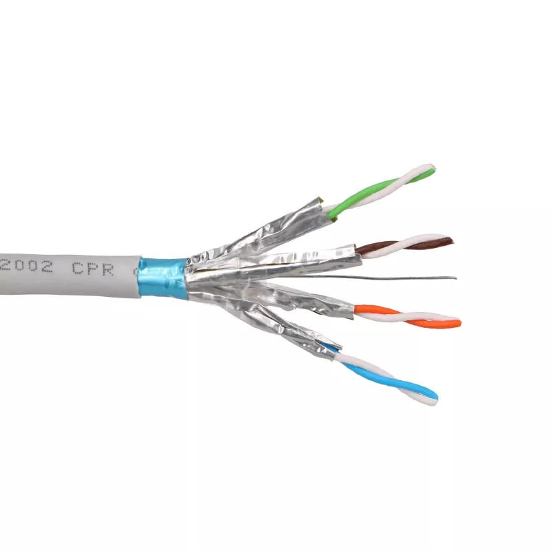 EXTRALINK CAT6A F/FTP Indoor Twisted Pair Kabel 50m Grau