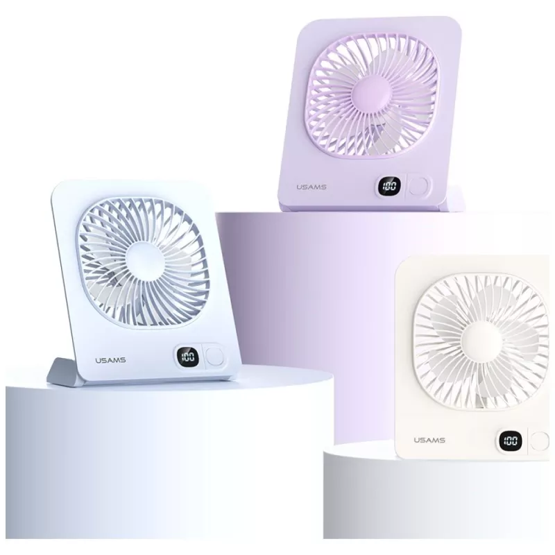 USAMS ZB363 Tischventilator Magnetisch Weiß