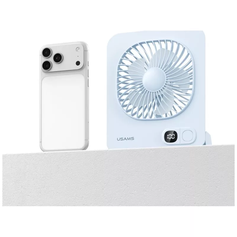 USAMS ZB363 Magnetischer Tischventilator Blau