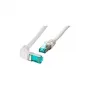 EFB Elektronik MK6001W.3G Cat.6a S/FTP RJ45 Patchkabel, abgewinkelt/gerade, 3 m, grau