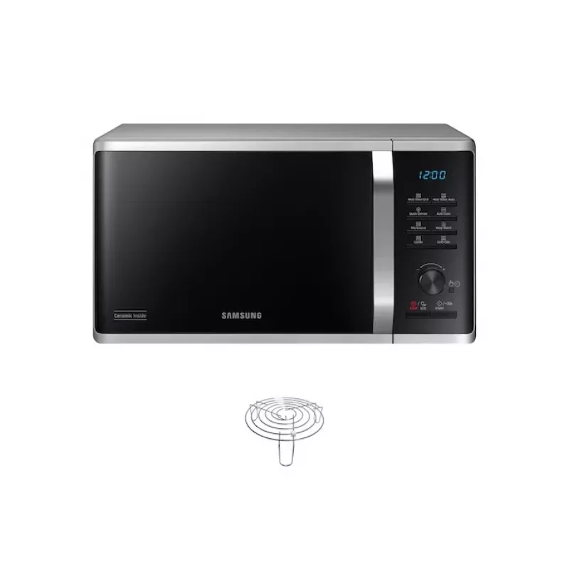 Samsung Mikrowelle MG23K3575AS/EO 23L 800W Grill Silber/Schwarz