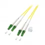 EFB Elektronik O0381.5 Duplex-Patchkabel LC/APC-LC/APC OS2 G652D, 5 m, LSZH, gelb