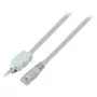 EFB Elektronik RJ45-LSA Patchkabel 2m, 2-polig, a/b-4/5 Belegung, Grau
